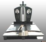Double granite monument